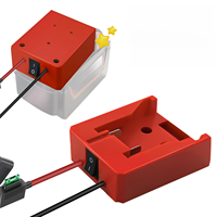 Adaptador de Batería de Iones de Litio de 18V 20V con Conector y Cables para Montaje, Fuente de Alimentación para Baterías, Convertidor de Energía para Proyectos DIY y Power Wheels