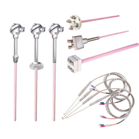 Sensor suhu termokopel Platinum suhu tinggi, 0-1800 B/S/R/K untuk tungku pemanas