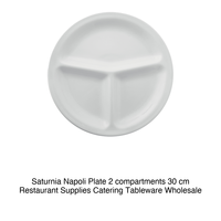 Assiette Napoli 2 compartiments Ø 30 cm Saturnia