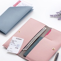 Garantie de qualité personnalisé grande capacité voyage essentiel portefeuille cartes billets titulaire Premium matériel Protection PU passeport couverture