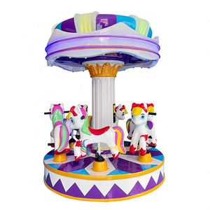 New Outdoor <b>Horse</b> <b>Carousel</b> with 6 Seats for Amusement Parks & Shopping Malls Family-Friendly Fiberglass Ride - Product Image 1