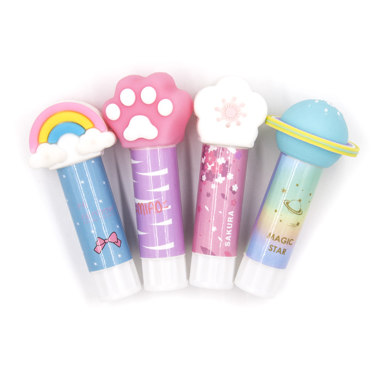 Высокое качество нетоксичный клей ПВА, PVP клея-карандаша школы/Офисные инструменты 9g белый клей-карандаш с милый топ для студентов