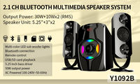 Sistema de Altavoces Inalámbricos ODM Hifi Surround para TV, Cine en Casa, con Subwoofer, Bluetooth 2.1, USB, Multimedia