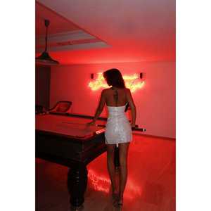 Robe de soirée mini Nateba en blanc - Product Image 4