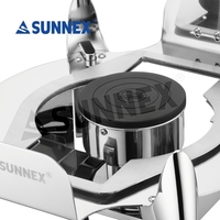 Ensemble de réchauds à buffet Sunnex en acier inoxydable, plats de service, capacité de 6,8 litres, finition polie miroir, pour restaurants, hôtels, traiteurs