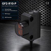 CORON GF2-R10 PNP Capteur photoélectrique infrarouge à rétroprojection avec câble de guidage, distance de détection de 3 m pour l'ouverture automatique des portails