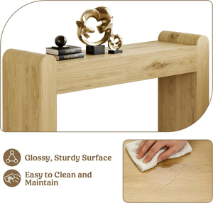 Table <span class=keywords><strong>console</strong></span> <span class=keywords><strong>d</strong></span>'<span class=keywords><strong>entrée</strong></span> en bois, table de couloir, table de style farmhouse à placer derrière un canapé pour salon, <span class=keywords><strong>entrée</strong></span>, canapé, <span class=keywords><strong>d</strong></span>écoration intérieure - Product Image 3