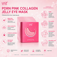 Patchs Hydrogel Anti-Âge pour le Contour des Yeux au PDRN, ADN de Sodium, Collagène et Acide Hyaluronique – Masque pour les Poches sous les Yeux - 6 Paires