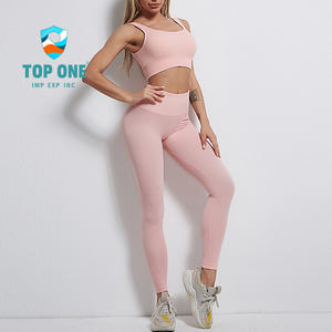 TopOne soutien-gorge de sport gilet de choc Leggings Yoga Gym Fitness ensemble vêtements d'entraînement - Product Image 5
