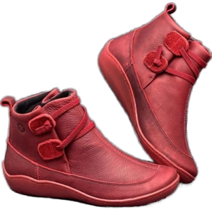 Bottes Chelsea plates pour femme, nouvelle collection automne-hiver 2026, style britannique, avec fermeture éclair latérale, tige en PU, talon solide en caoutchouc, grandes tailles - Product Image 1