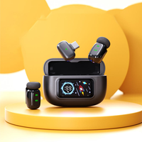 Microphone Lavalier Sans Fil USB-C Professionnel Anti-Bruit et Anti-Vent, Mini Portable, Portée 30m, avec Clip