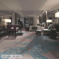 Rouleau de tapis de sol en laine 5 étoiles pour hôtel d'Axminster