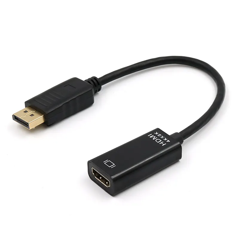 OEM 4K * 2K أسود DP Displayport ذكر إلى HDMI أنثى مهائي كابلات محول DP إلى HDMI 4K لأجهزة الكمبيوتر المحمول ملحقات الكمبيوتر