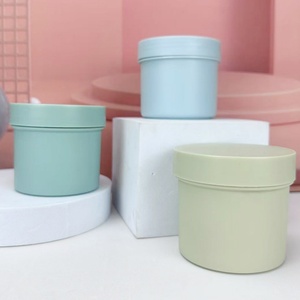 5 oz 150ml Green Blue Orange White <b>Plastic</b> Cosmetic <b>Jar</b> with Screw Top Lids for Body Butter - Product Image 5