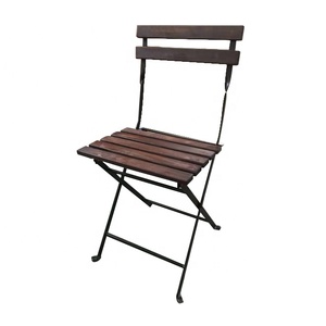 Chaises pliantes en <span class=keywords><strong>bois</strong></span>, mobilier d'extérieur pour café et <span class=keywords><strong>bistrot</strong></span>, - Product Image 2