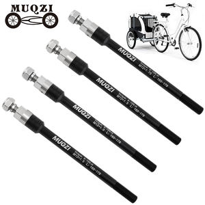 25064 MUQZI M12 * 1.0/1.5/1.75mm remorque de vélo à travers l'<span class=keywords><strong>axe</strong></span> de <span class=keywords><strong>roue</strong></span> arrière moyeu arbre levier adaptateur <span class=keywords><strong>vtt</strong></span> vélo remorque essieu d'attelage - Product Image 1