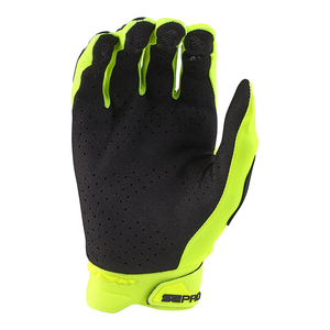 <span class=keywords><strong>Gants</strong></span> de motocross et <span class=keywords><strong>VTT</strong></span> en TPR fluorescent solide, personnalisés, avec maille ventilée et manchette en néoprène moulé - Product Image 2
