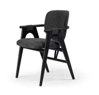 Nouveau fauteuil de salle à manger BST de style Wabi-Sabi du milieu du siècle, en bois massif avec rembourrage doux, mobilier pour la maison, la salle à manger et l'hôtel