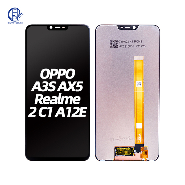 LCD Touch Screen Replacement Display Digitizer for OPPO A3S A5 AX5 Realme 2 C1 A12E Mobile Phone LCDs Screen for OPPO Realme
