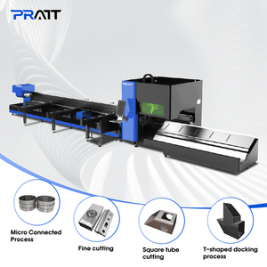 6000 डब्ल्यू पाइप लेजर कटर 3 डी दो चक लेजर ट्यूब कटर गोल आयताकार धातु स्टील पाइप - Product Image 1