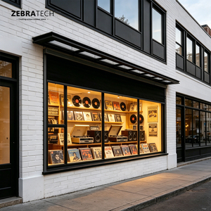 Persianas Exteriores Horizontales Modernas Eléctricas, Perfil de Aluminio, Tela Impermeable, Proyectos Económicos, Balcón, Patio, Pequeño <span class=keywords><strong>Restaurante</strong></span> - Product Image 1