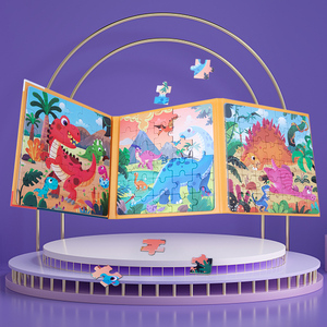 Juguete Montessori para Niños, Libro de Rompecabezas Magnético de Aprendizaje Temprano, Nuevo Diseño de Animales, Rompecabezas de Papel - Product Image 4