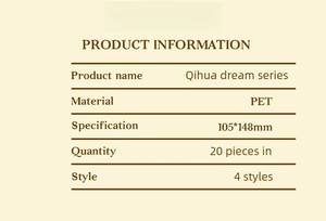 20 autocollants par paquet, décoration de <span class=keywords><strong>vacances</strong></span>, série Flower-Resting Dream, autocollants décoratifs à thème de personnage pour agenda et coque de téléphone - Product Image 6