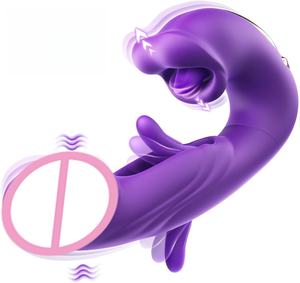 Vibromasseur 3-en-1 pour femmes, stimulation du clitoris et du point G, rechargeable par USB, étanche IPX7, 10 fréquences, ultra-silencieux - Product Image 1