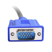 Câble de connexion d'écran électronique mâle à mâle 1.8m VGA3 + 6 conducteurs en cuivre nu connecteurs HDMI RCA Audio HDTV boîtiers d'ordinateur