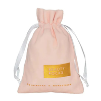 Pochette en velours personnalisée avec impression sérigraphique, acceptation de logo personnalisé pour bijoux, chaussettes, sous-vêtements, emballage