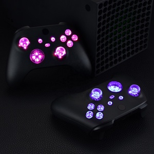 EXtremeRate Kits LED DTF transparents décoratifs avec D-pad analogique AXYB et boutons Start/Sync pour manette Xbox Series X S - Product Image 5