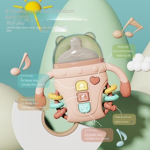 Bébé Biberon Apaisant <span class=keywords><strong>Hochet</strong></span> Ronger Morsure Jouet Plastique Souple 2-4 Ans Puzzle Éducation Précoce Musicale - Product Image 3