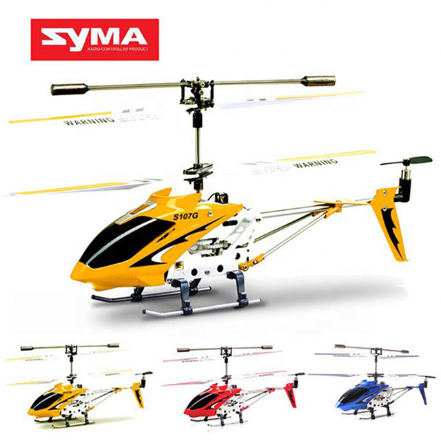 Original S107G 3CH Remote Control Helicopter Alloy Copter with Gyroscope Best Toys Gift RTF RC Airplane