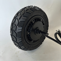 Moteur de moyeu de roue de trottinette haute puissance 11 pouces 48V-72V 5000W à double arbre de sortie, frein à disque, pneu tubeless, 80A 2000RPM 60N.m
