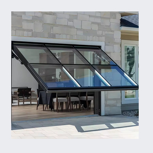 Puerta de Garaje Elevadora de Panel de Vidrio Moderna Personalizada, Aleación de Aluminio de Una Pieza con Superficie Acabada, Costo Competitivo - Product Image 1