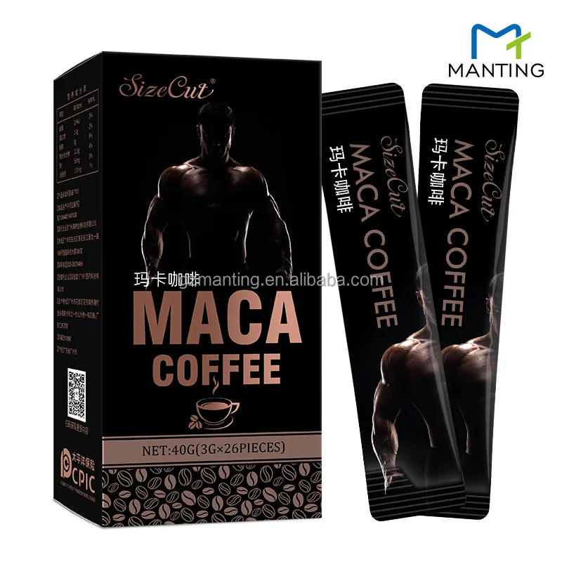 kräuter-supplement aphrodisiakum x-kraft maca-kaffee tongkat ali maca kaffee für mann energie schwarz instantkaffee