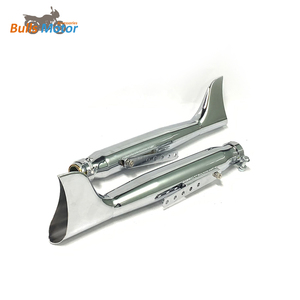 Silenciador de Escape de Motocicleta <span class=keywords><strong>Cromado</strong></span> de Cola de Pez Vintage de Gran Venta para Harley Softail Touring - Product Image 3