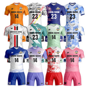 Set Professionale Personalizzato di Maglia e <span class=keywords><strong>Pantaloncini</strong></span> da <span class=keywords><strong>Calcio</strong></span> ad Asciugatura Rapida per <span class=keywords><strong>Squadre</strong></span> di <span class=keywords><strong>Calcio</strong></span> - Product Image 1