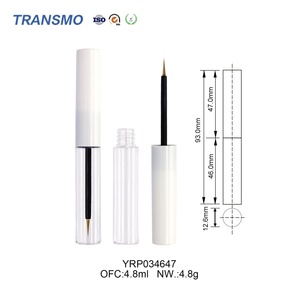 Vente en gros de colle pour faux cils, tube d'eye-liner, flacon d'eye-liner avec pinceau personnalisé, flacon de colle pour cils 4ml, flacon de sérum pour cils, logo personnalisé - Product Image 2