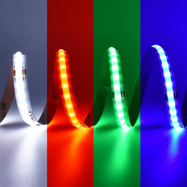 RGBIC Digital Pixel LED COB Strip DC 12V/24V 420D Strip Lights for Decorations