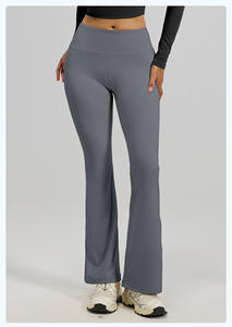 ハイウエストヒップリフティングフレアヨガレギンスヌードプラスサイズ通気性スポーツパンツ女性用 - Product Image 6