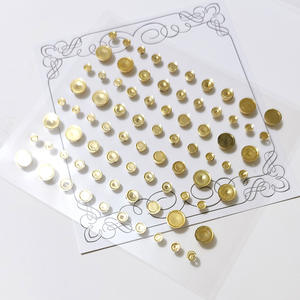 Pegatina de tatuaje <span class=keywords><strong>temporal</strong></span> mate dorada y plateada para decoración de uñas y caras - Product Image 4