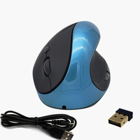 Mouse game Mini 3D tangan kanan, Mouse berkabel gaya kreatif, USB 2.4G personalisasi vertikal untuk penggunaan Laptop & kantor