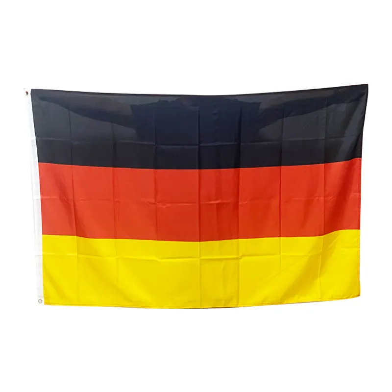 การพิมพ์ความร้อนราคาที่ดีที่สุดสีแดงสีขาวและสีเขียว3 * 5ft ธงของทุกประเทศรถเยอรมันธงแบนเนอร์