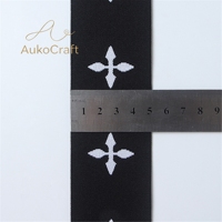 Ruban élastique plat en polyester jacquard de 2,5 cm, 4 cm, 5 cm de large pour sous-vêtements et ceintures de robe