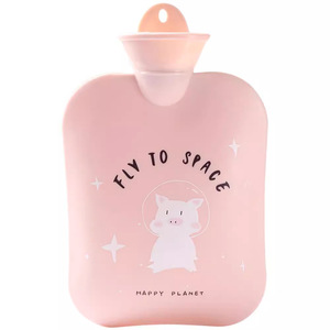 Cartoon Hot Water Bottle Water Filled Mini Plush Fabric Whole Body Office Home Use - Product Image 4