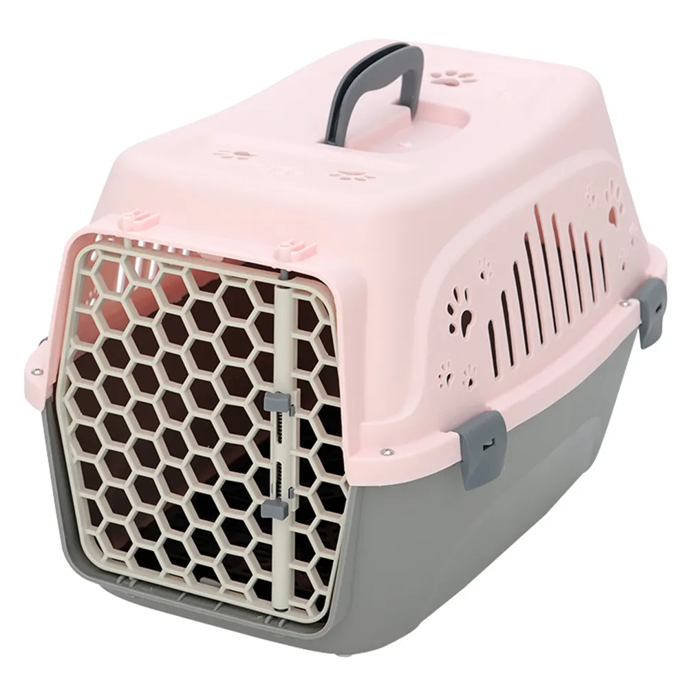 2021 nuovo Hoopet Portatile Outdoor Maniglie di Plastica Pet Dog Cat Carrier Aria Gabbia