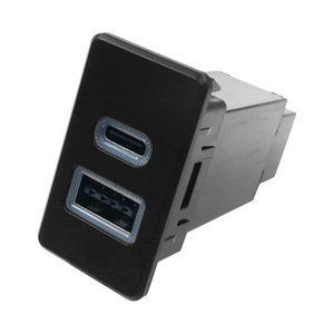 Usb Type C Fast Charger 12 V For Nissan Y60 Y61 With Ambient Light Ring - Product Image 2