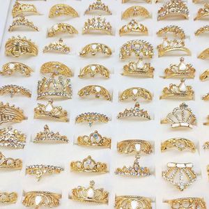 Multi-style Crown Mixed Alloy Fashion <b>Rings</b> Wholesale Accessories Jewelry Trendy <b>Gold</b> Crown <b>Rings</b> for Girls <b>Set</b> Mix - Product Image 5