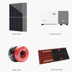 Planta de Energía Solar de 1 MW Conectada a la Red, Sistema Fotovoltaico de 1000 kW, Kits Completos de Estación Solar - Product Image 2